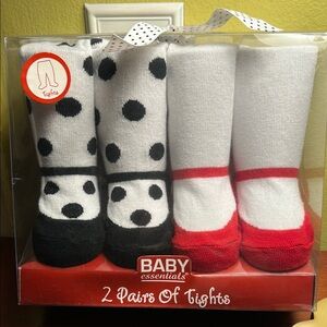 Baby Essentials Polka Dot and Striped Tights